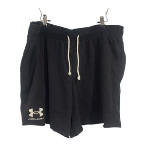 Under Armour Men’s Rival Terry Shorts | 6” Inseam | Black | XXL | NWT